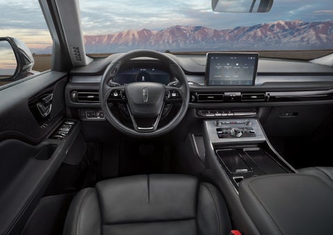 The interior of a Lincoln Aviator® SUV is shown | Cavalier Lincoln in Chesapeake VA
