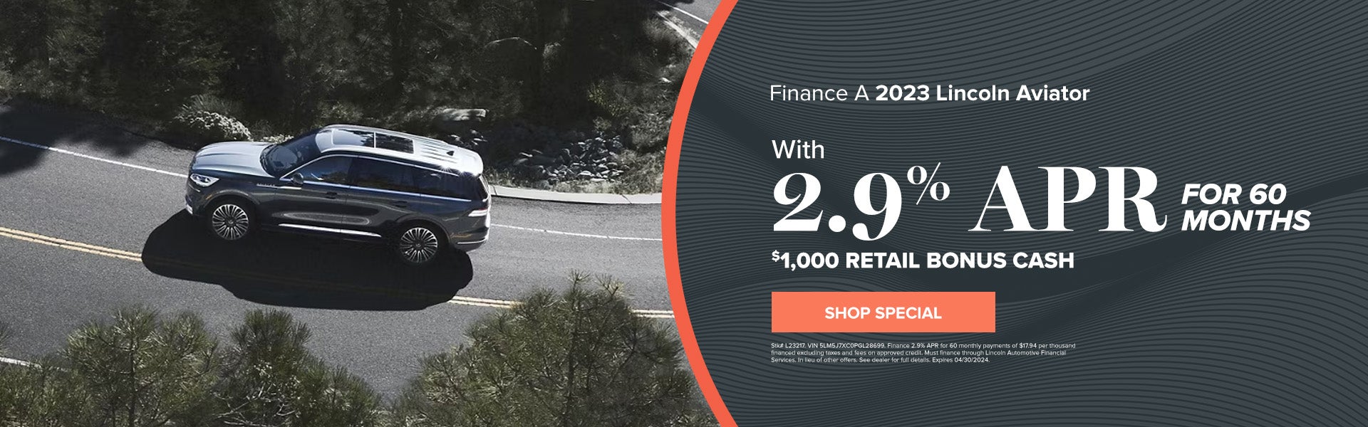 Finance a 2023 Lincoln Aviator With 2.9% APR For 60 Month