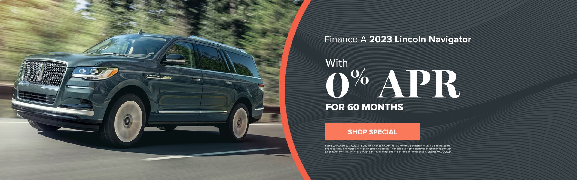 Finance A New 2023 Lincoln Navigator With 0% APR For 60 Mo